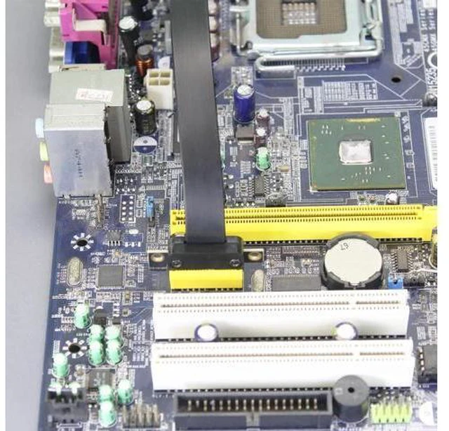 Alt view image 6 of 6 - Aomoproing 200mm PCIe 3.0 X1 Riser Cable for M.2, WiFi, Firewire, USB, Sound Cards, etc