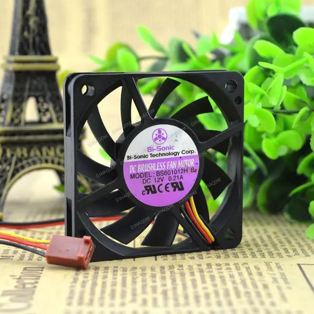 Alt view image 10 of 10 - Compatible for BI-Sonic BS601012H B 12V 0.21A 6cm 6010 3-Wire Cooling Fan