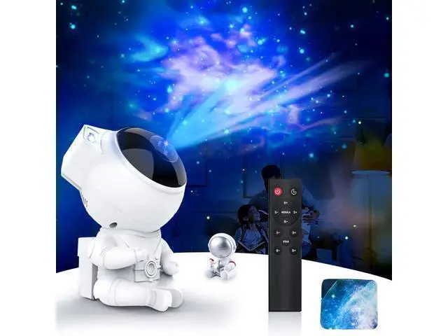 Alt view image 8 of 14 - Star Projector Astronaut Lamp with Mini Astronaut and Remote for Gaming Room,Kid Adults Bedroom