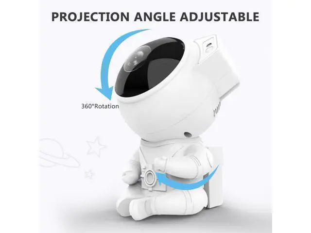 Alt view image 13 of 14 - Star Projector Astronaut Lamp with Mini Astronaut and Remote for Gaming Room,Kid Adults Bedroom
