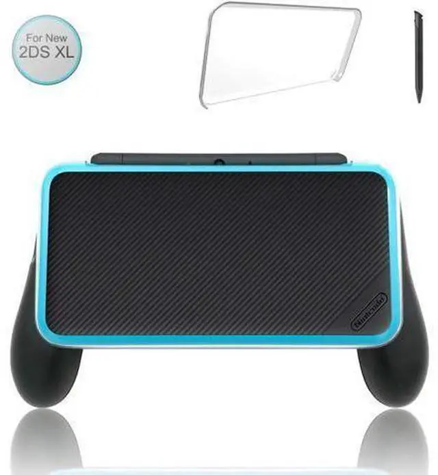 Alt view image 8 of 14 - Updated Hand Grip for Nintendo 2DS XL with 1 Stylus and 1 Clear Case for Nintendo 2DS XL