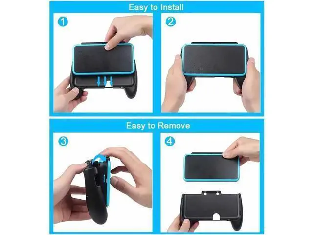 Alt view image 9 of 14 - Updated Hand Grip for Nintendo 2DS XL with 1 Stylus and 1 Clear Case for Nintendo 2DS XL