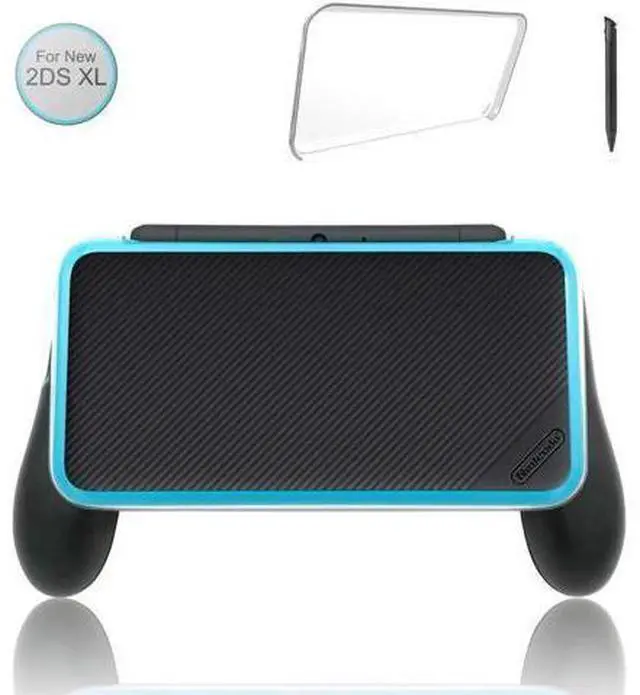 Alt view image 8 of 14 - Updated Hand Grip for Nintendo 2DS XL with 1 Stylus and 1 Clear Case for Nintendo 2DS XL