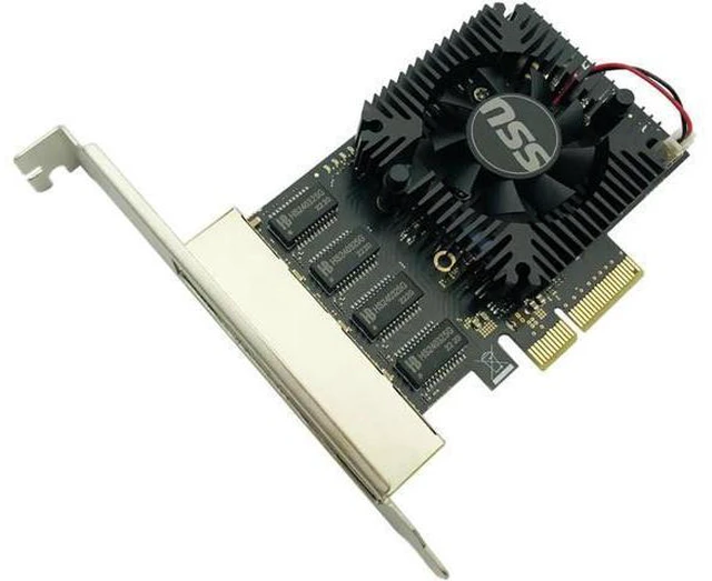 Alt view image 10 of 14 - Network Card RTL8245F Gigabit Ethernet PCI Express PCIE Network card 2.5Gbps LAN Adapter 4 Port RJ45 Network Card for Desktop PC
