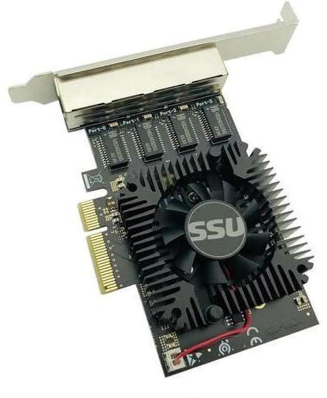 Alt view image 14 of 14 - Network Card RTL8245F Gigabit Ethernet PCI Express PCIE Network card 2.5Gbps LAN Adapter 4 Port RJ45 Network Card for Desktop PC