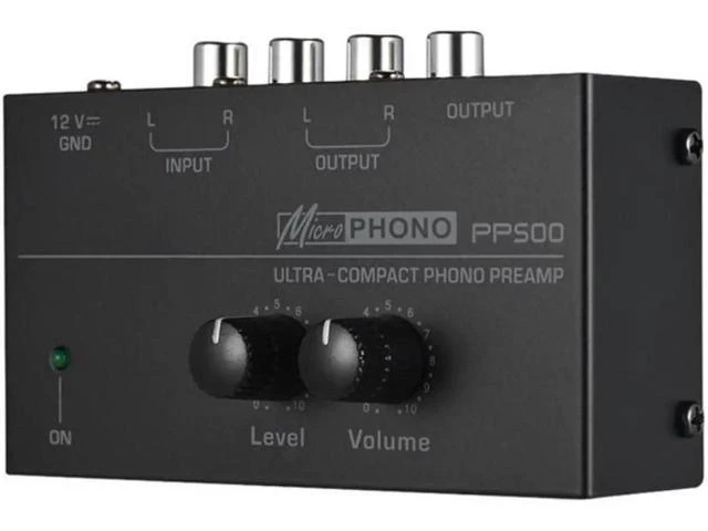 Alt view image 12 of 12 - Aomoproing Pp500 Ultra-Compact Phono Preamp Preamplifier with Level & Volume Controls Rca Input & Output 1/4 Inch Trs Output Interfaces
