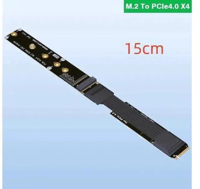 Alt view image 7 of 12 - M.2 NVMe SSD Extension Cable Extender PCIe4.0 X4 Full Speed NVMe M-Key Supports M.2 NVME, Ultra SSD SSD Drives