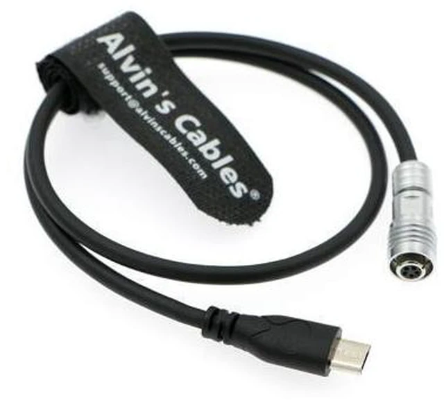 Alt view image 5 of 8 - Alvin's Cables Portkeys Keygrip Handle Control Cable for Tilta Nucleus Nano 5 Pin Female to Micro USB Control Braided Wire