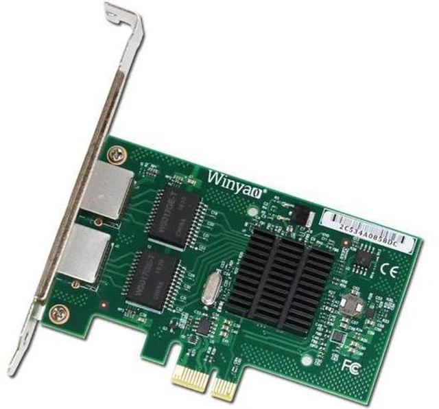 Alt view image 8 of 12 - PC Computer Gigabit Ethernet PCI Express PCI-E Network Controller Card 10/100/1000Mbps RJ45 Lan Adapter Converter ISCSI BCM5709C