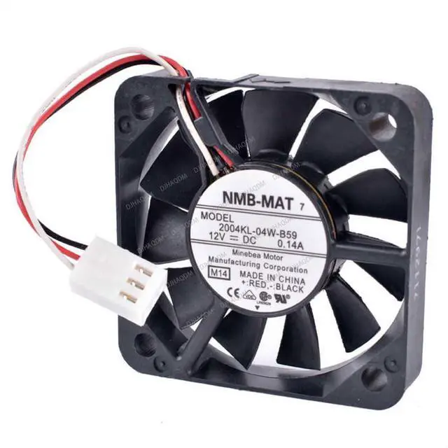 Alt view image 7 of 8 - Compatible for NMB-MAT 2004KL-04W-B59 12V 0.14A 50x50x10mm 5010 3-Wire Cooling Fan