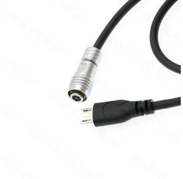 Alt view image 8 of 8 - Alvin's Cables Portkeys Keygrip Handle Control Cable for Tilta Nucleus Nano 5 Pin Female to Micro USB Control Braided Wire
