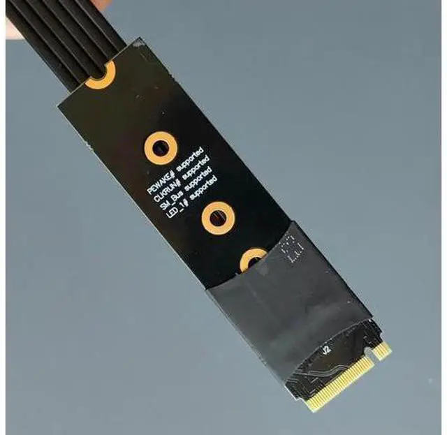 Alt view image 12 of 12 - M.2 NVMe SSD Extension Cable Extender PCIe4.0 X4 Full Speed NVMe M-Key Supports M.2 NVME, Ultra SSD SSD Drives