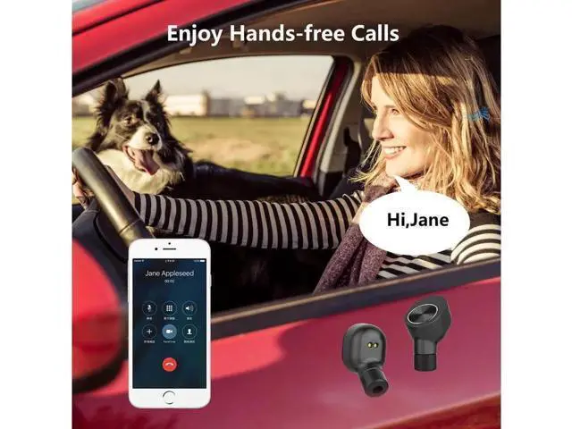 Alt view image 9 of 14 - TWS Best True Wireless Bluetooth Earbuds Sweatproof Stereo Sport Headsets Hight Quality Headphone Premium Sound with Charging Case For Apple Iphone Samsung LG and Other Phone