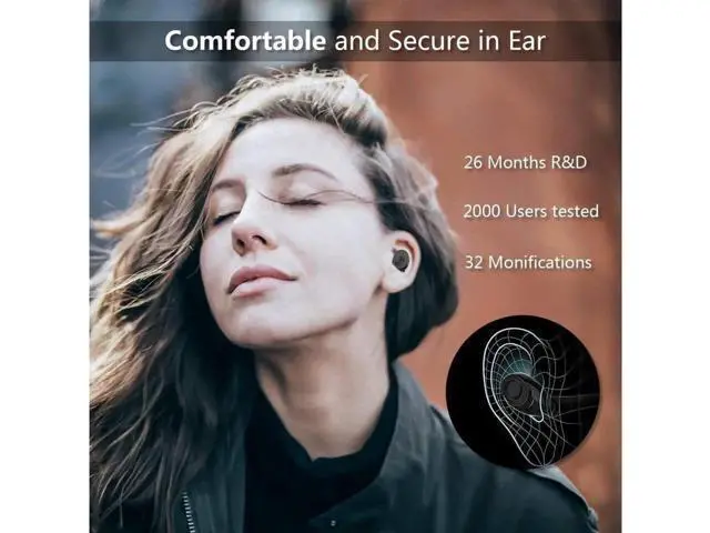 Alt view image 11 of 14 - TWS Best True Wireless Bluetooth Earbuds Sweatproof Stereo Sport Headsets Hight Quality Headphone Premium Sound with Charging Case For Apple Iphone Samsung LG and Other Phone