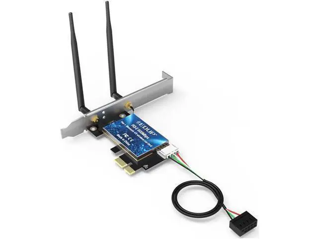 Alt view image 10 of 14 - 600Mbps WIFI PCI Express Network Card 2.4G/5GHz Wireless WiFi Bluetooth PCI-E LAN Card 802.11 ac/b/g/n Adapter For Computer
