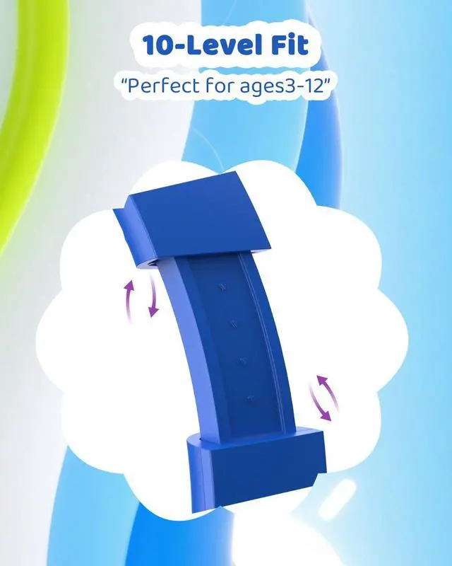 Alt view image 6 of 8 - Kids Headphones with Cord - Wired Headphones for Kids, 85/94dB Volume Limited for Safe Listening, Comfortable & Durable, 3.5mm Jack for School, Tablet, Travel, Ocean Spark Blue