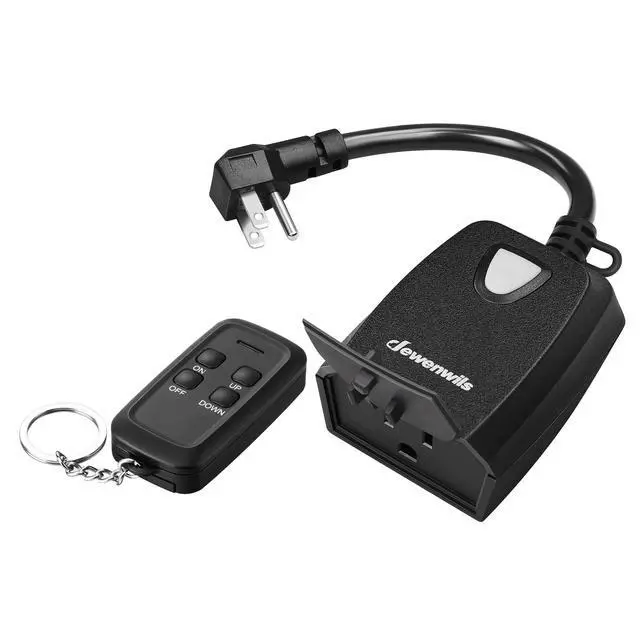 Alt view image 8 of 14 - Outdoor Dimmer for String Lights, 100FT Remote Switch Range | Stepless Dimming, LED 150W/Tungsten 300W Bulbs Compatible, IP44 Weather-Resistant for Courtyard, Garden, Patio, ETL Listed