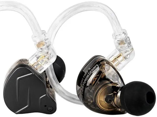 Alt view image 8 of 14 - KZ ZSN PRO X Gaming Earbuds in Ear Monitor Headphones, High Fidelity IEMS Earphones, Hybrid Dual Driver Wired Earbuds with 1BA 1DD Detachable Tangle-Free Cable for Computer Tablet (Black, without Mic)
