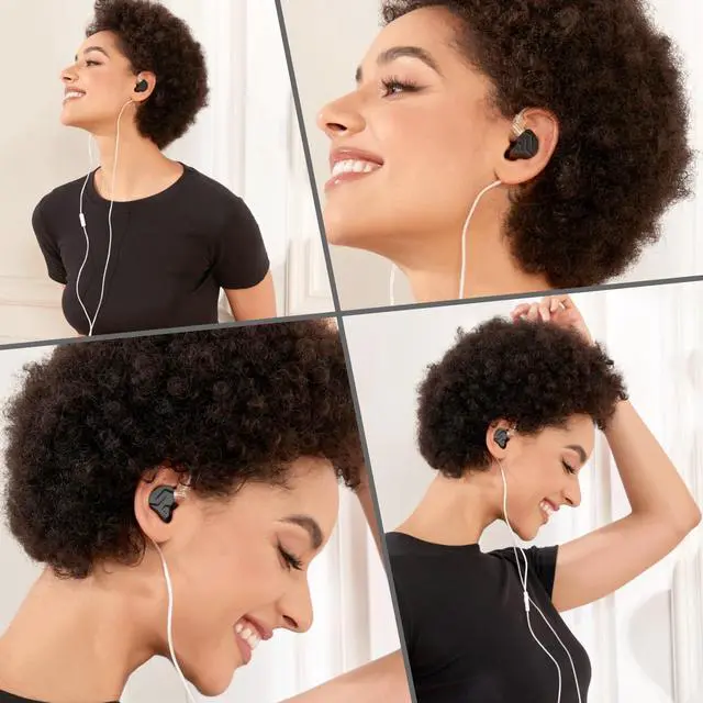 Alt view image 9 of 14 - KZ ZSN PRO X Gaming Earbuds in Ear Monitor Headphones, High Fidelity IEMS Earphones, Hybrid Dual Driver Wired Earbuds with 1BA 1DD Detachable Tangle-Free Cable for Computer Tablet (Black, without Mic)