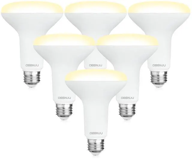 Alt view image 8 of 14 - BR30 LED Bulb, Dimmable Flood Lights Indoor CRI80 7W Equivalent 65W 2700K Soft White 650 Lumens, 15000 Hours Recessed Light Bulbs, Interior E26 Base LED Can Light Bulbs, 6 Pack