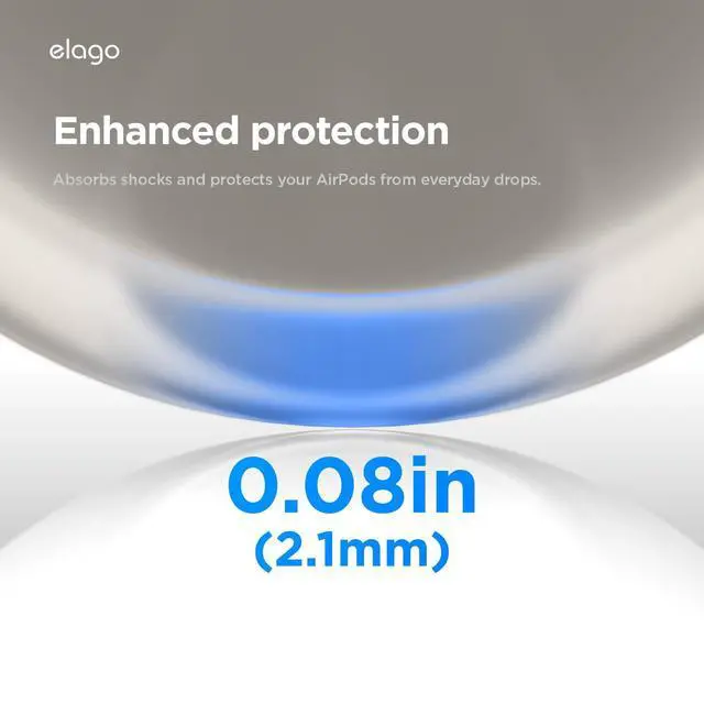 Alt view image 13 of 14 - Armor Case for AirPods Pro 3 | Carabiner Included, Supports Wireless Charging, Shock Resistant, Full Protection (Stone)