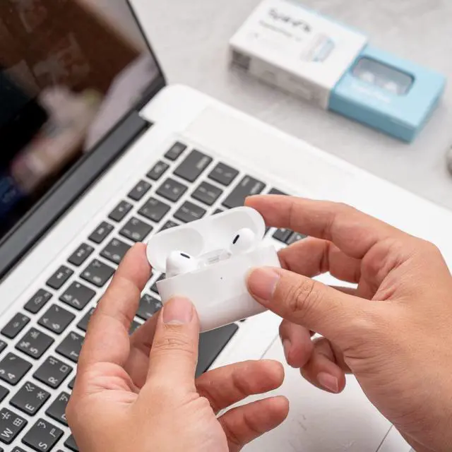Alt view image 13 of 14 - SuperFine for AirPods Pro Gen 1 & 2 - ML - Medical Grade Silicone Patented Replacement Ear Tips and Adapters for Supreme Comfort (one Pair)(Ear Tips Installed)