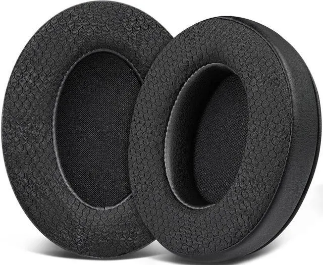 Alt view image 8 of 14 - Mesh Earpads for HyperX Cloud (2/3/3S/1/Pro) - Black | Also for Cloud (Flight/Flight2/Stinger/Stinger2/Stinger 2 Core/Core), CloudX (Stinger/Flight) Headset