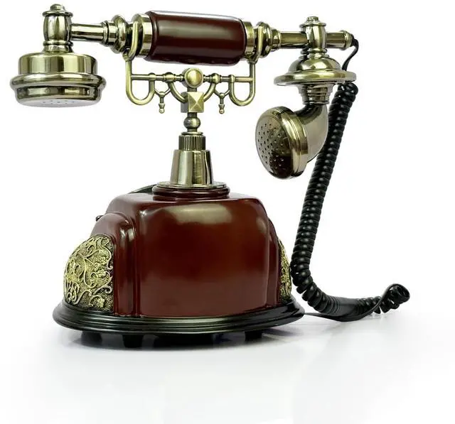 Alt view image 14 of 14 - Retro Phone, Corded Landline Phone, Decorative Vintage Telephone, Classic Antique Old Fashion Telephones for Home & Office Decor Gift