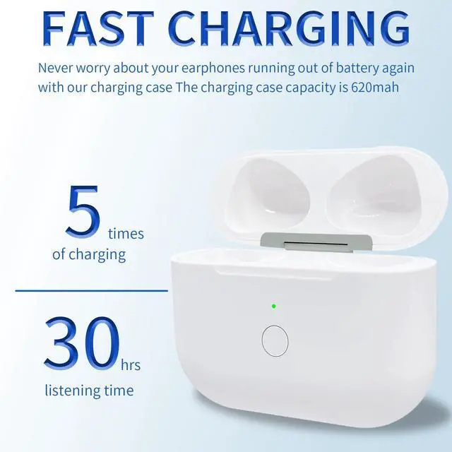 Alt view image 10 of 14 - Replacement Charging Case for AirPods 3 with USB-C & Reset Button