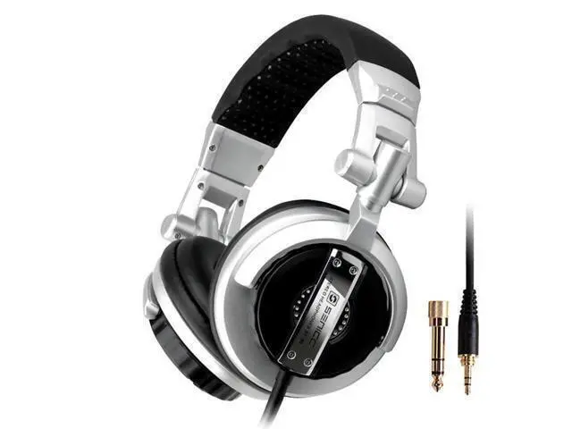 Alt view image 7 of 12 - DJ Headphones Over Ear Headphones for Studio Monitoring and Mixing