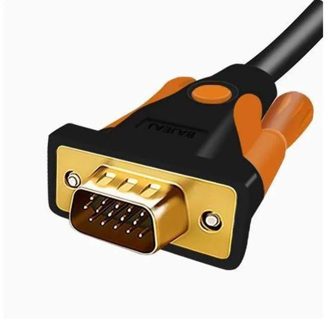 Alt view image 6 of 8 - Hd VGA cable All copper computer data cable Transmission cable Connection cable 3+9 display project projector 5m