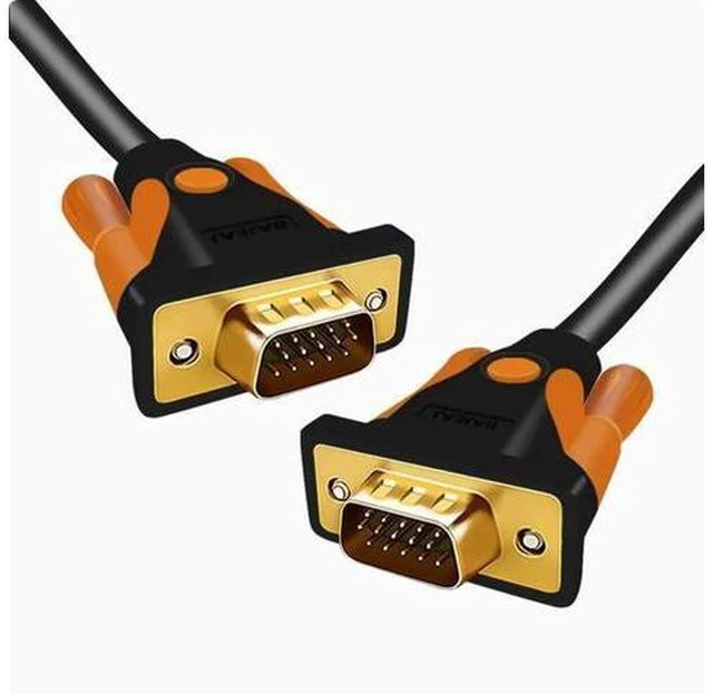 Alt view image 7 of 8 - Hd VGA cable All copper computer data cable Transmission cable Connection cable 3+9 display project projector 5m