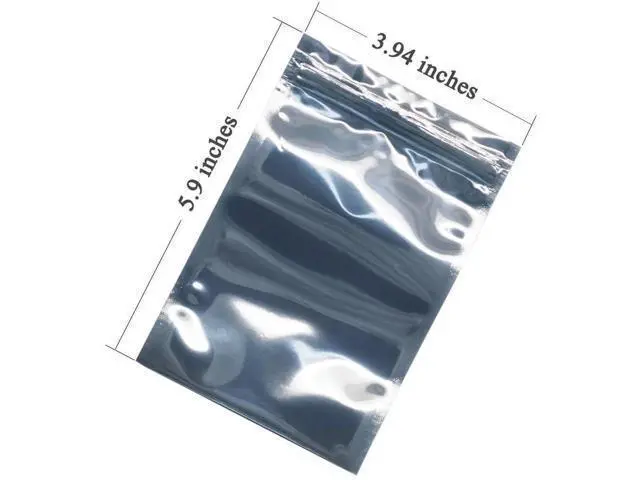 Alt view image 5 of 6 - Aomoproing 100 Pcs Antistatic Bag (10x15cm/ 4 X 6 inches) Resealable for 2.5 Inch SSD HDD and Electronic Device Anti Static Bag New