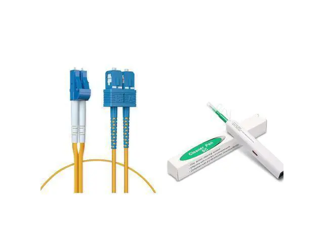Alt view image 8 of 14 - Fiber Optic Network Kit: SC Single Mode Duplex Patch Cable + SC Fiber Optic Cleaning Pen