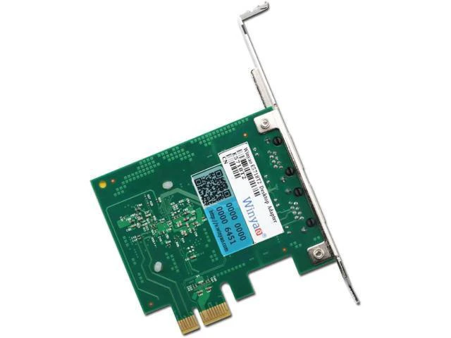 Alt view image 9 of 12 - PCI Express Network Card 10/100/1000Mb 2 Ports RJ45 Network Adapter PCIe PCI-E Gigabit Etherent Network Adapter Lan Card BCM5718