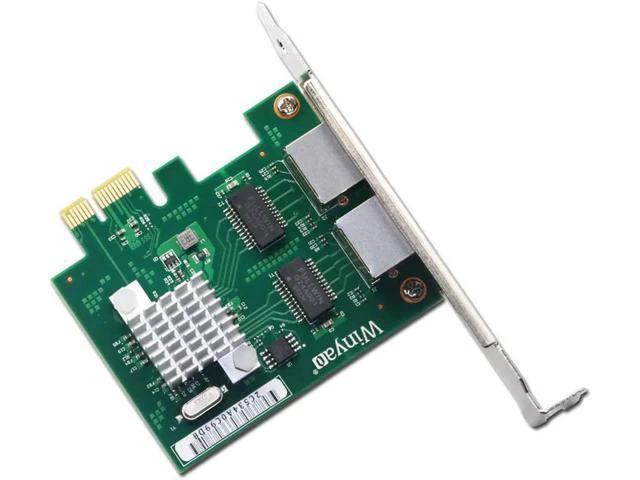 Alt view image 11 of 12 - PCI Express Network Card 10/100/1000Mb 2 Ports RJ45 Network Adapter PCIe PCI-E Gigabit Etherent Network Adapter Lan Card BCM5718