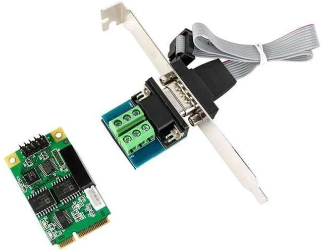 Alt view image 7 of 12 - Mini PCIE USB to RS422 RS485 RS232 COM Port Card DB9 for Modem PDA GPS Bar Code Digitizer ISDN terminal adapter