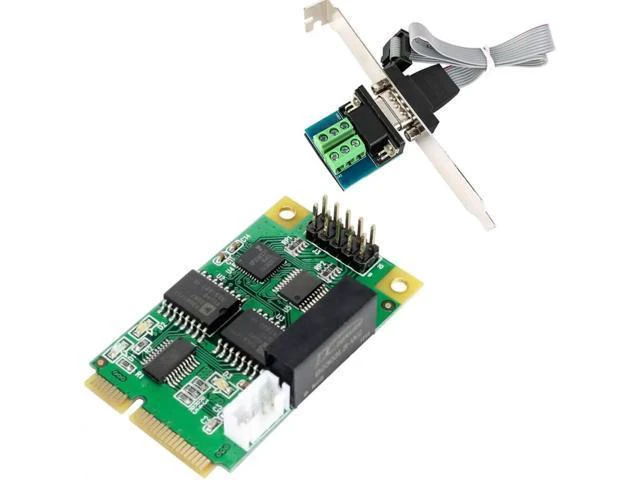 Alt view image 8 of 12 - Mini PCIE USB to RS422 RS485 RS232 COM Port Card DB9 for Modem PDA GPS Bar Code Digitizer ISDN terminal adapter