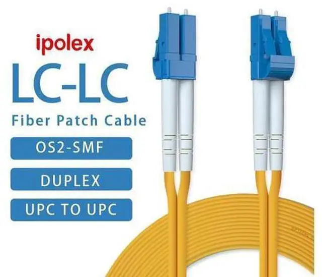Alt view image 7 of 10 - 10-Pack LC to LC Fiber Patch Cable Single Mode Duplex - 0.5m(1.6ft) - OS2 Fiber Optic Cable Cord Jumper- LSZH 9/125m, 10Gb/Gigabit, SMF, Yellow