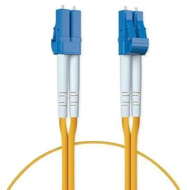 Alt view image 6 of 10 - 10-Pack LC to LC Fiber Patch Cable Single Mode Duplex - 0.5m(1.6ft) - OS2 Fiber Optic Cable Cord Jumper- LSZH 9/125m, 10Gb/Gigabit, SMF, Yellow