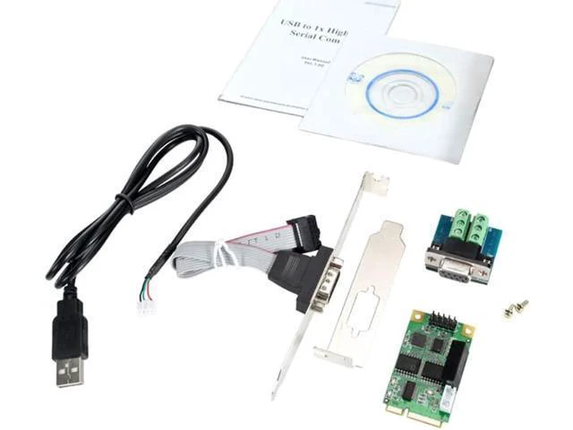 Alt view image 12 of 12 - Mini PCIE USB to RS422 RS485 RS232 COM Port Card DB9 for Modem PDA GPS Bar Code Digitizer ISDN terminal adapter