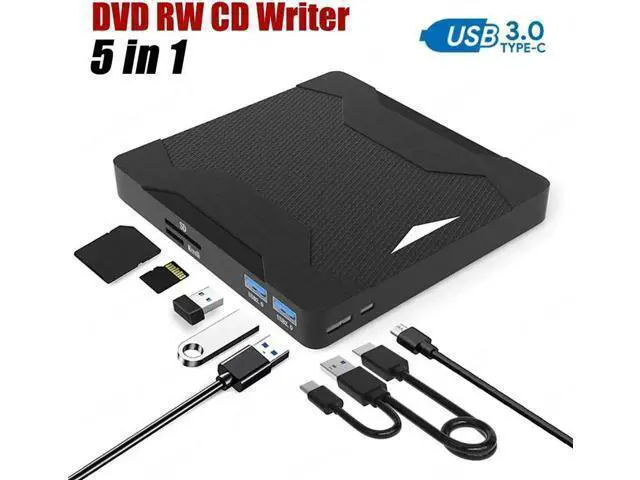 Alt view image 8 of 14 - USB External Dvd Reader USB 3.0 Type C DVD-RW CD-RW Burner Recorder TF SD Optical Drive CD DVD ROM Writer For PC Laptop