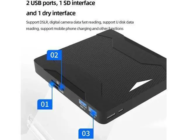 Alt view image 11 of 14 - USB External Dvd Reader USB 3.0 Type C DVD-RW CD-RW Burner Recorder TF SD Optical Drive CD DVD ROM Writer For PC Laptop