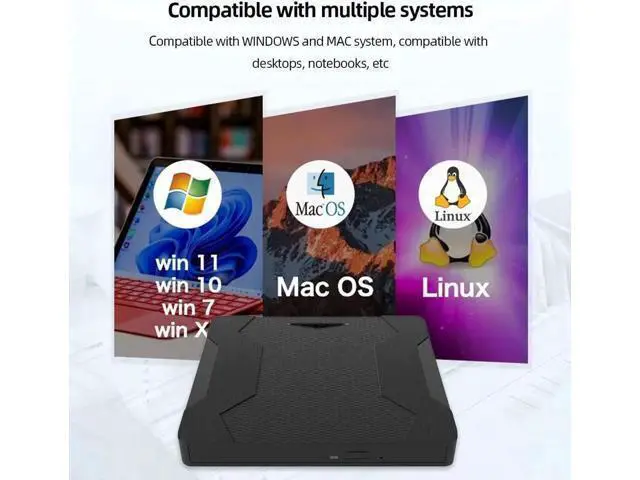 Alt view image 14 of 14 - USB External Dvd Reader USB 3.0 Type C DVD-RW CD-RW Burner Recorder TF SD Optical Drive CD DVD ROM Writer For PC Laptop