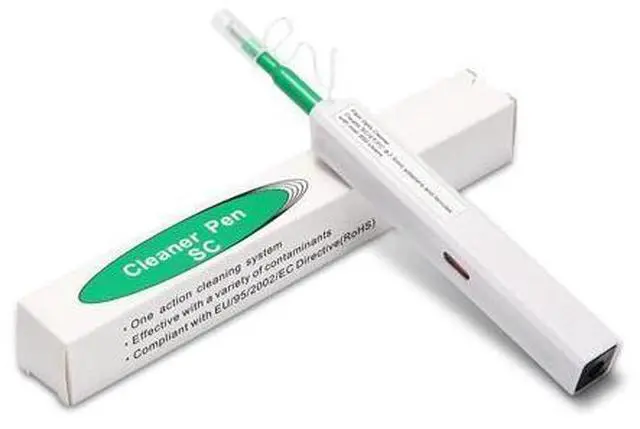 Alt view image 12 of 14 - Fiber Optic Network Kit: SC Single Mode Duplex Patch Cable + SC Fiber Optic Cleaning Pen
