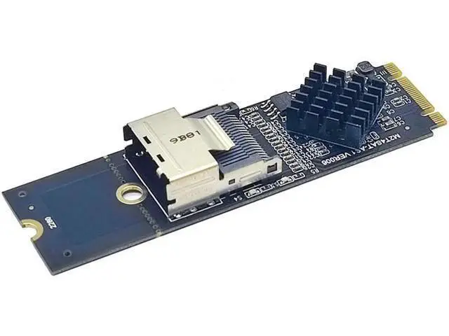 Alt view image 11 of 14 - NEW M.2 NVME to Mini SAS SFF-8087 Expansion Card Support 4 Port SATA3.0 6Gbps HDD SSD SATA Controller SFF8087 to M2 NVME Adapter
