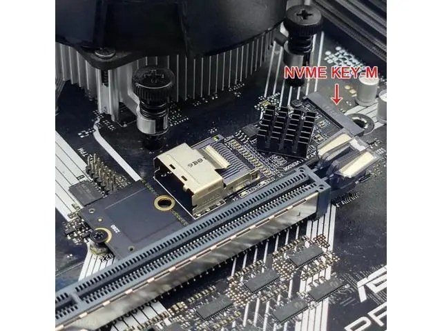 Alt view image 12 of 14 - NEW M.2 NVME to Mini SAS SFF-8087 Expansion Card Support 4 Port SATA3.0 6Gbps HDD SSD SATA Controller SFF8087 to M2 NVME Adapter