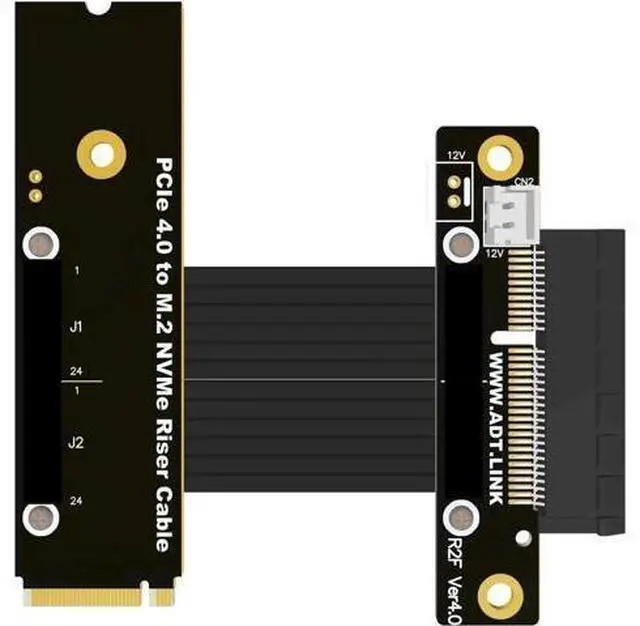 Alt view image 8 of 12 - M.2 NVMe To PCIE 4.0 Extender Riser Adapter For PCIe X4 Slot USB, Wireless LAN, SSD, Capture Cards To M.2( SSD, M-key)extension