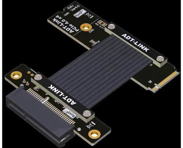 Alt view image 12 of 12 - M.2 NVMe To PCIE 4.0 Extender Riser Adapter For PCIe X4 Slot USB, Wireless LAN, SSD, Capture Cards To M.2( SSD, M-key)extension
