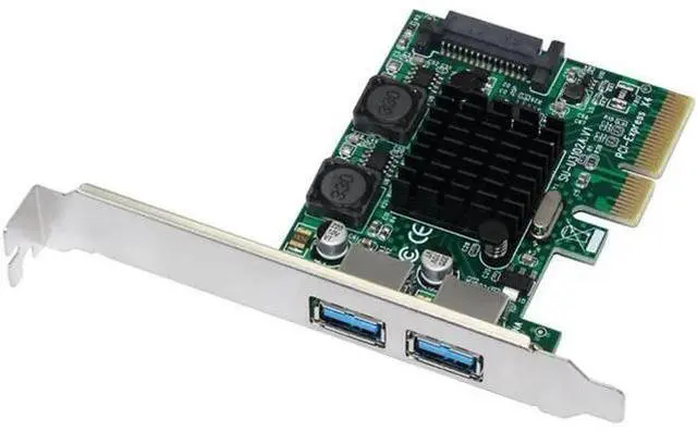 Alt view image 6 of 10 - 3.1 PCI Express Card 2-Ports Superspeed USB 3.1 10Gbps Raiser Adapter PCIE PCI-E 3.0 X4 ASMedia ASM3142 Chipset for Desktop